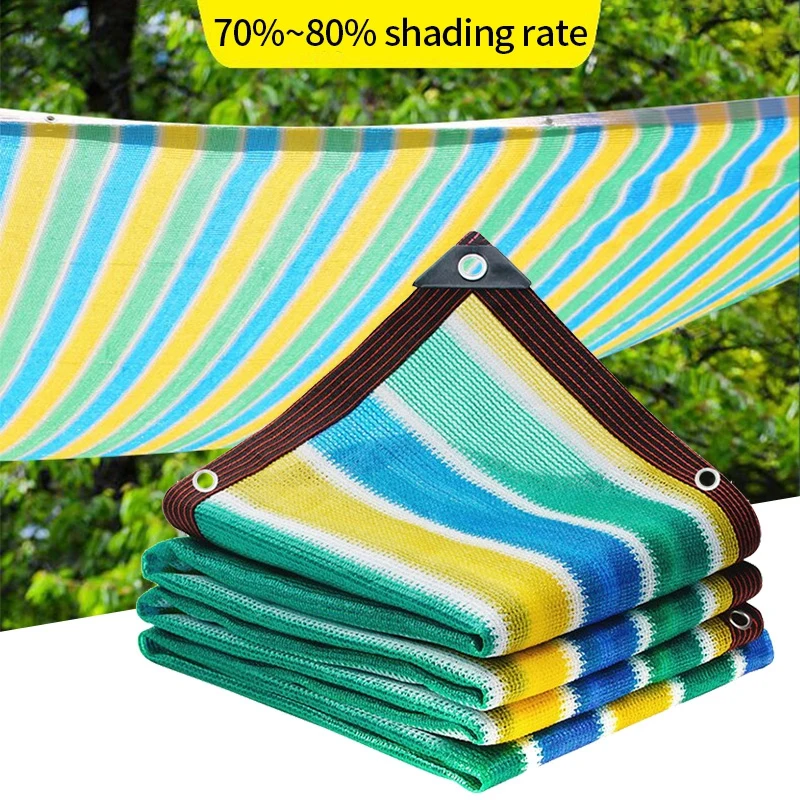 Outdoor Shadow Mesh Sunshade Net UV Protection Terrace Awning Garden Sunshade Cloth Balcony Sun Shade Cover Sun Shading Sail