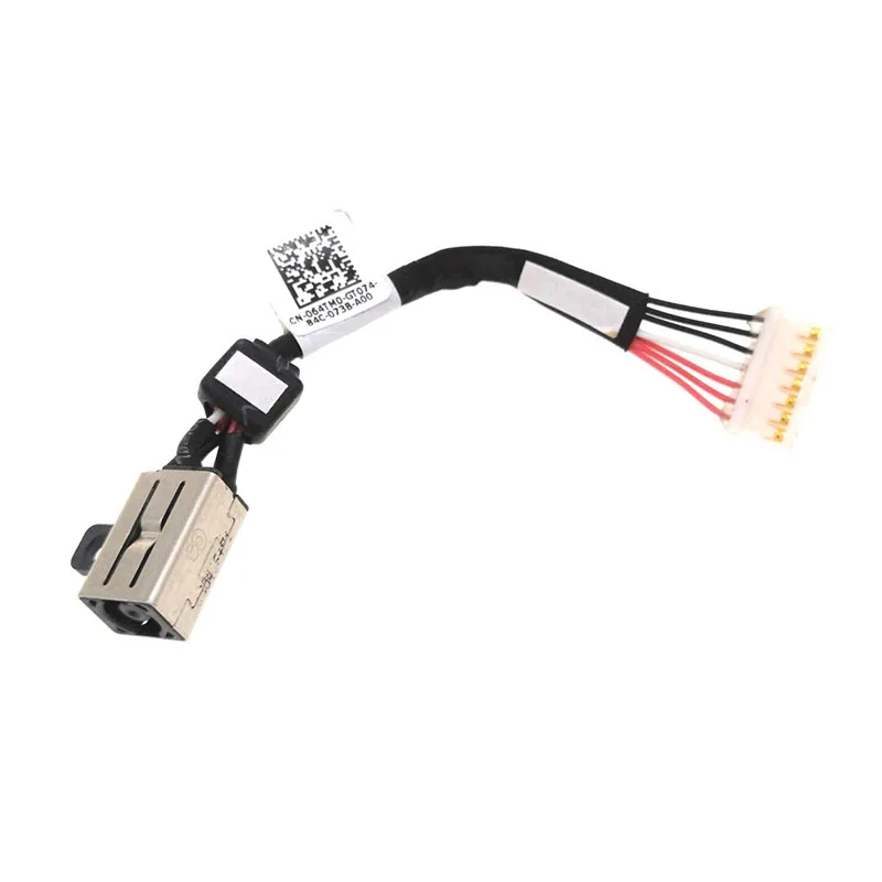 Conector de alimentação dc, porta de carregamento, cabo plug-in com chicote de fios para dell xps 15 9530 9550 9560 9570 7590 p56f p56f001 p56f003