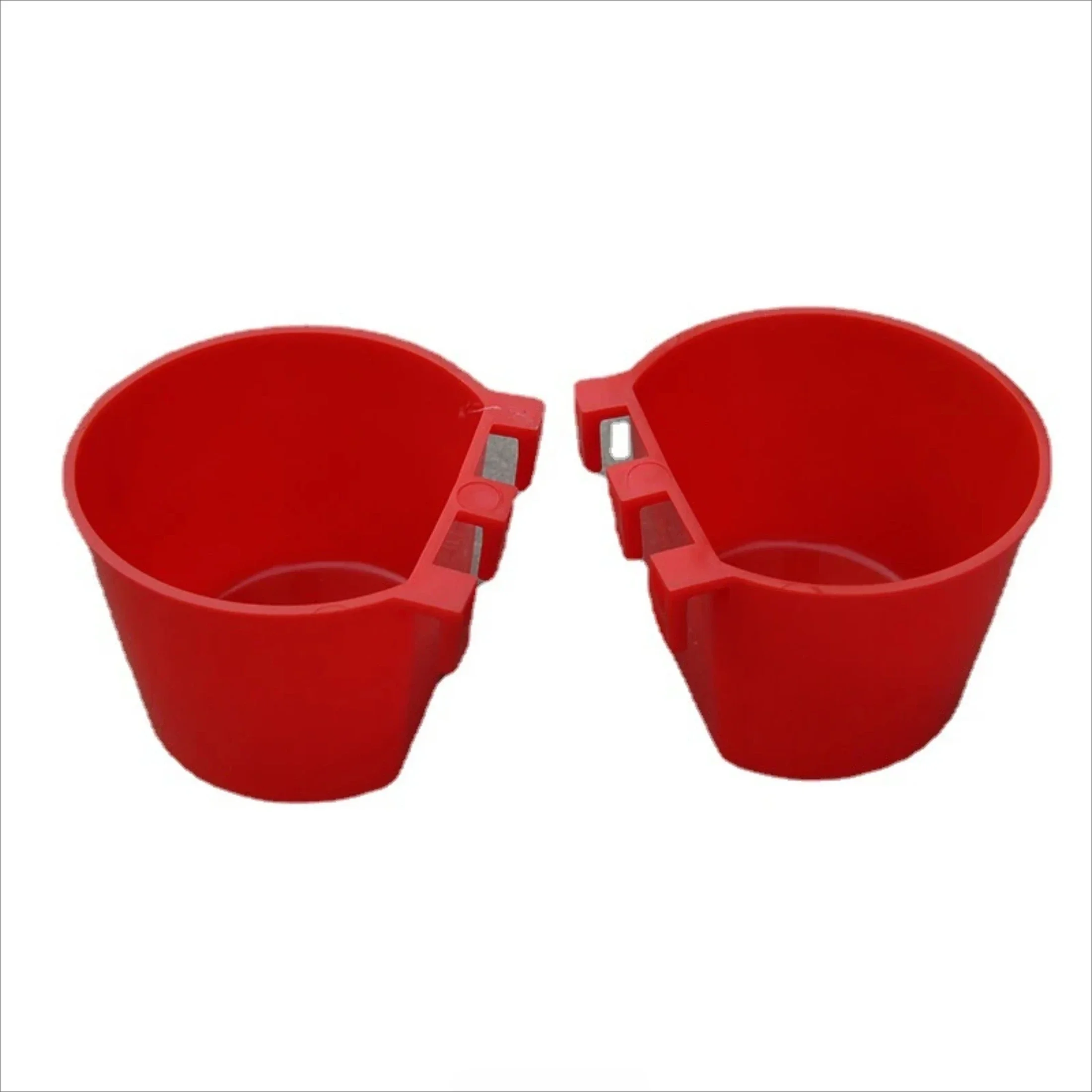 Bird Cage Feeder Cups Plastic Feeding Dish Feed Bowls with Hooks for Parrot Water Drinker for Pigeon Quail Duck Dringking Bowls