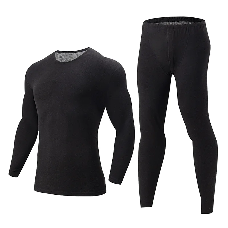 Autumn Men's Thermal Underwear Set Winter Warm Base Layer Top & Bottoms Soft Comfortable Long Johns for Casual Outdoor