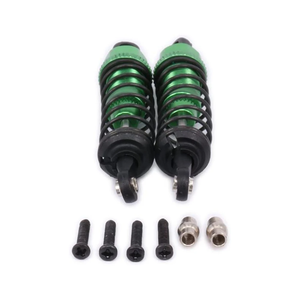 2 Set Metal Oil Filled Front&Rear Shock Absorber For 1/12 Wltoys 12428 12423 RC Car Crawler Upgrad Part,Green & Titanium