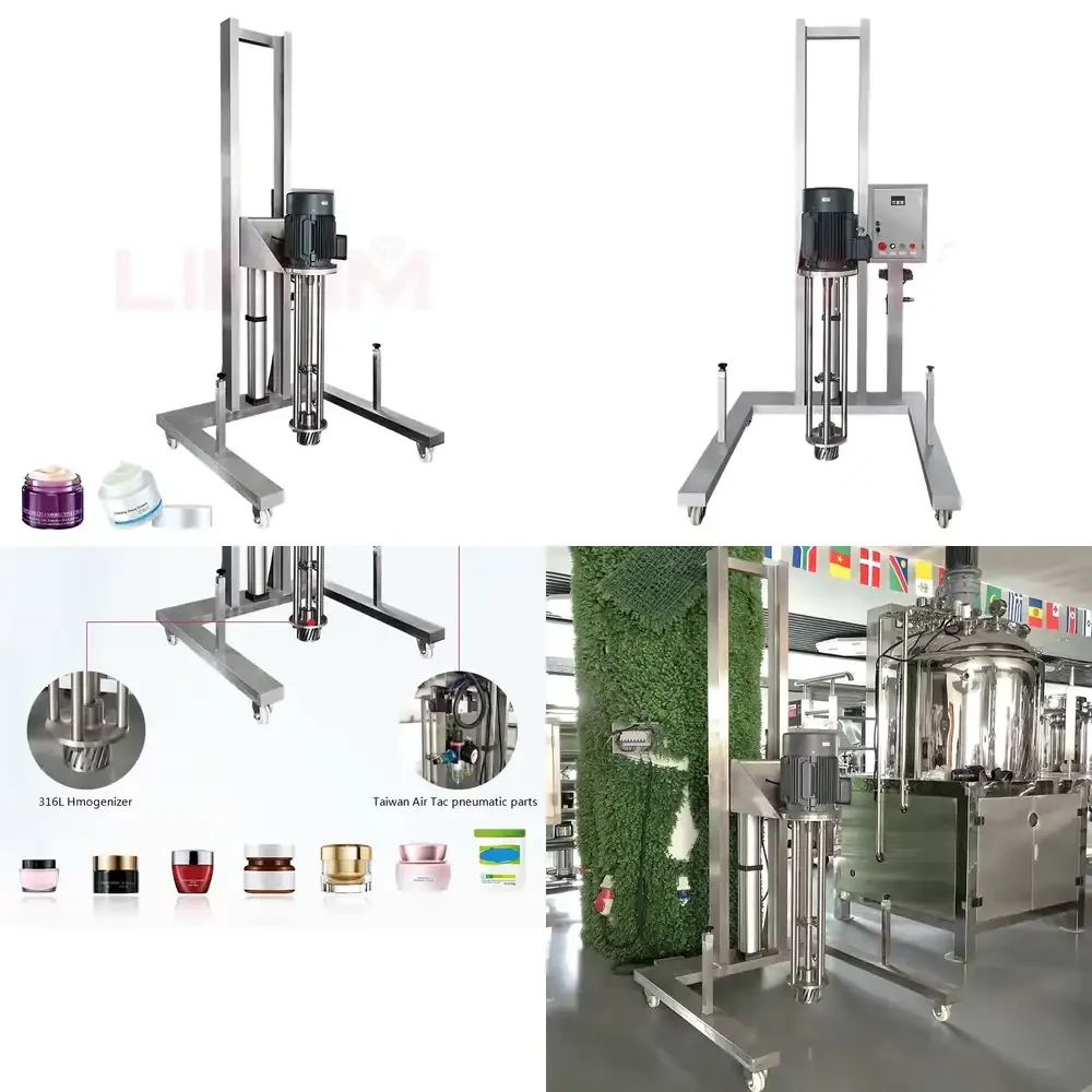 

Hot Sale Homogenizer Mixer and Mixing tank for Cosmetics Liquid Soap High Shear Mixer