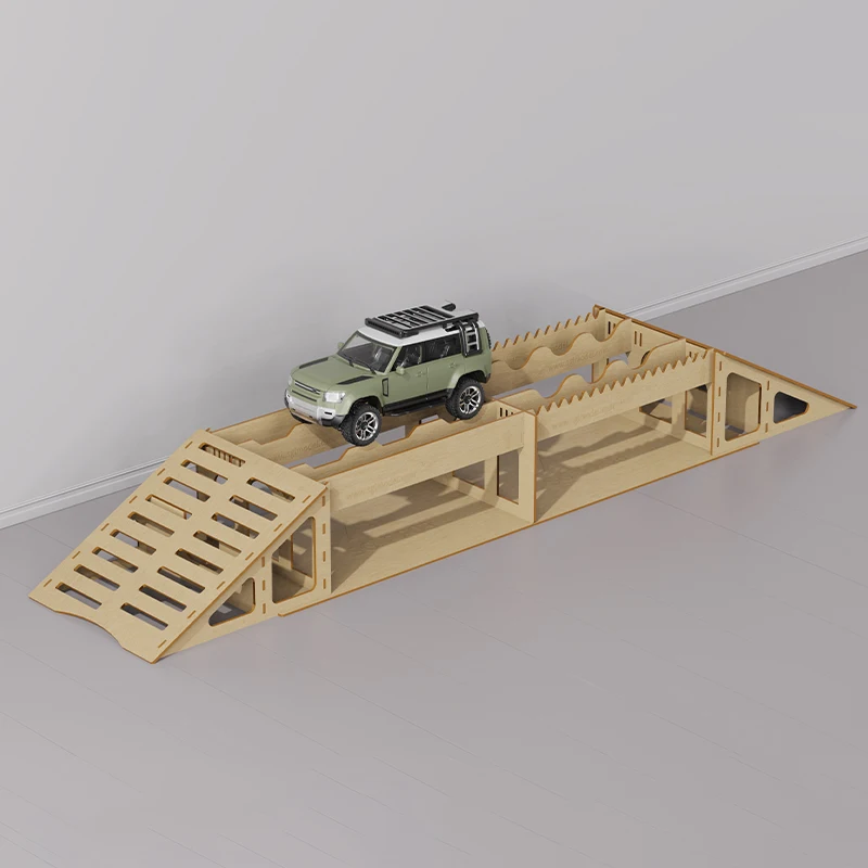 Onderdelen Houten Simulatie Off-road Obstakels Brug Wip Voor 1/18 1/24 RC Crawler Trx4M Scx24 FMS Fcx24 Fcx18 DIY Montage Props