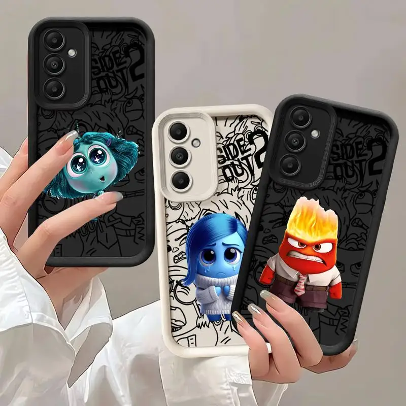 phone case for Samsung Galaxy A54 A53 A34 A23 A16 A12 A53 A52 A32 A35 A14 tpu funda waterproof caso Disney Inside Out Vice Mente