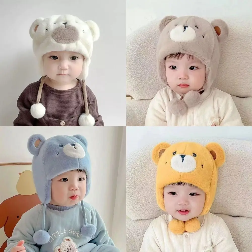 

Fashion Cute Cartoon Warm Hat Windproof Cold Proof Ear Protection Hat Thickened Pullover Cap