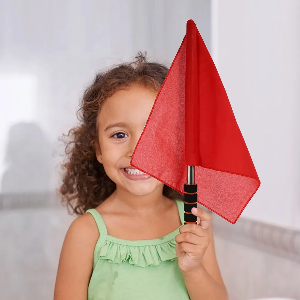 3Pcs Vibrant Signal Flags Long-Lasting Referee Warning Signal Flags for Roadside Racing Theme Parties Traffic Control