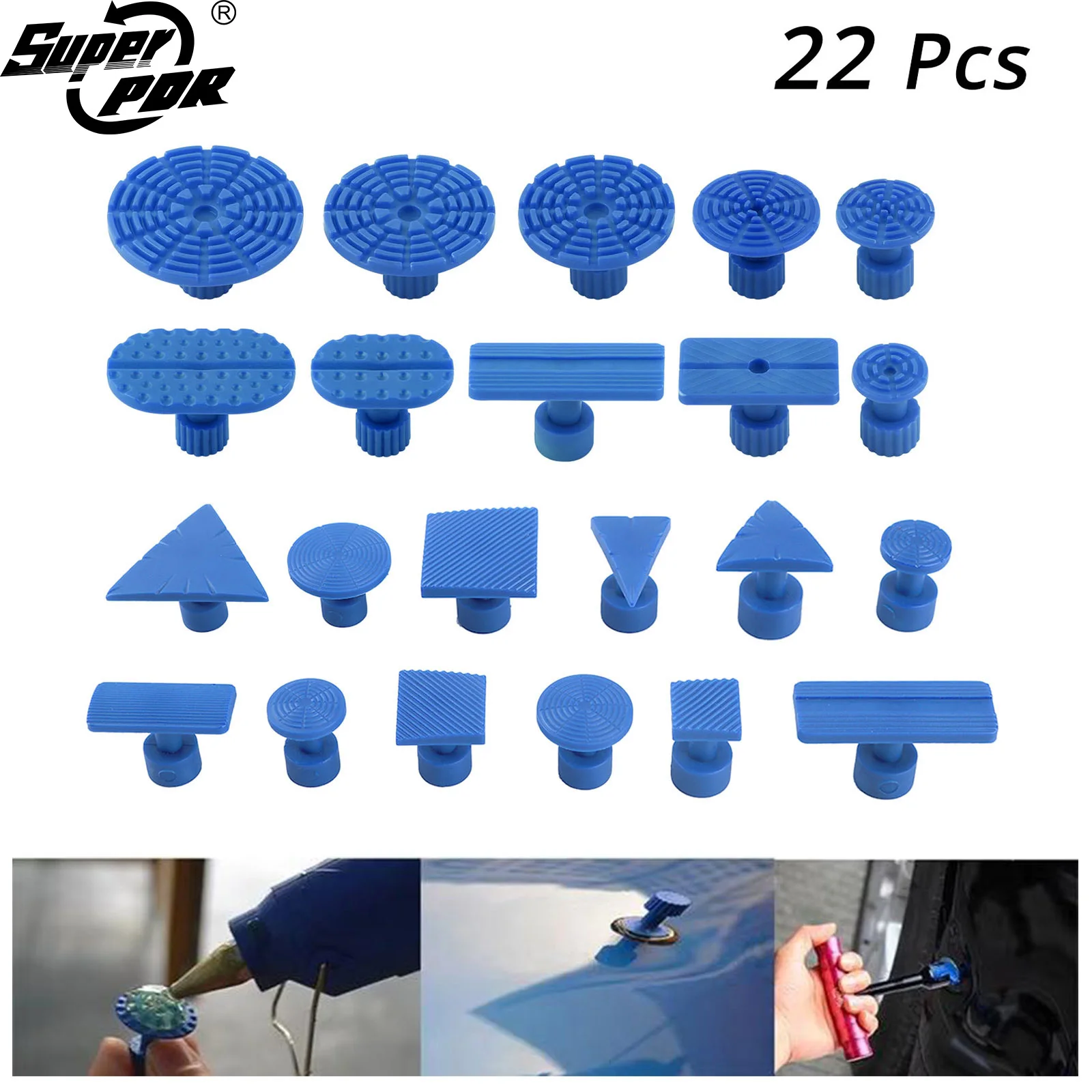 Super PDR Blue Glue Spacer Car Body Paintless Dent Repair Glue Tape Glue Puller Tool  Aid DIY Handmade Car Body Repair