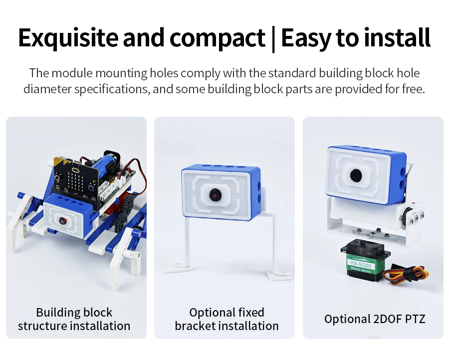 ESP32-WLAN-Kameramodul mit ESP32-S3-Chip und 2 MP-Kamera mit serieller Kommunikation, unterstützt ROS1 ROS2 für Micro:bit Roboterauto – Detail 25