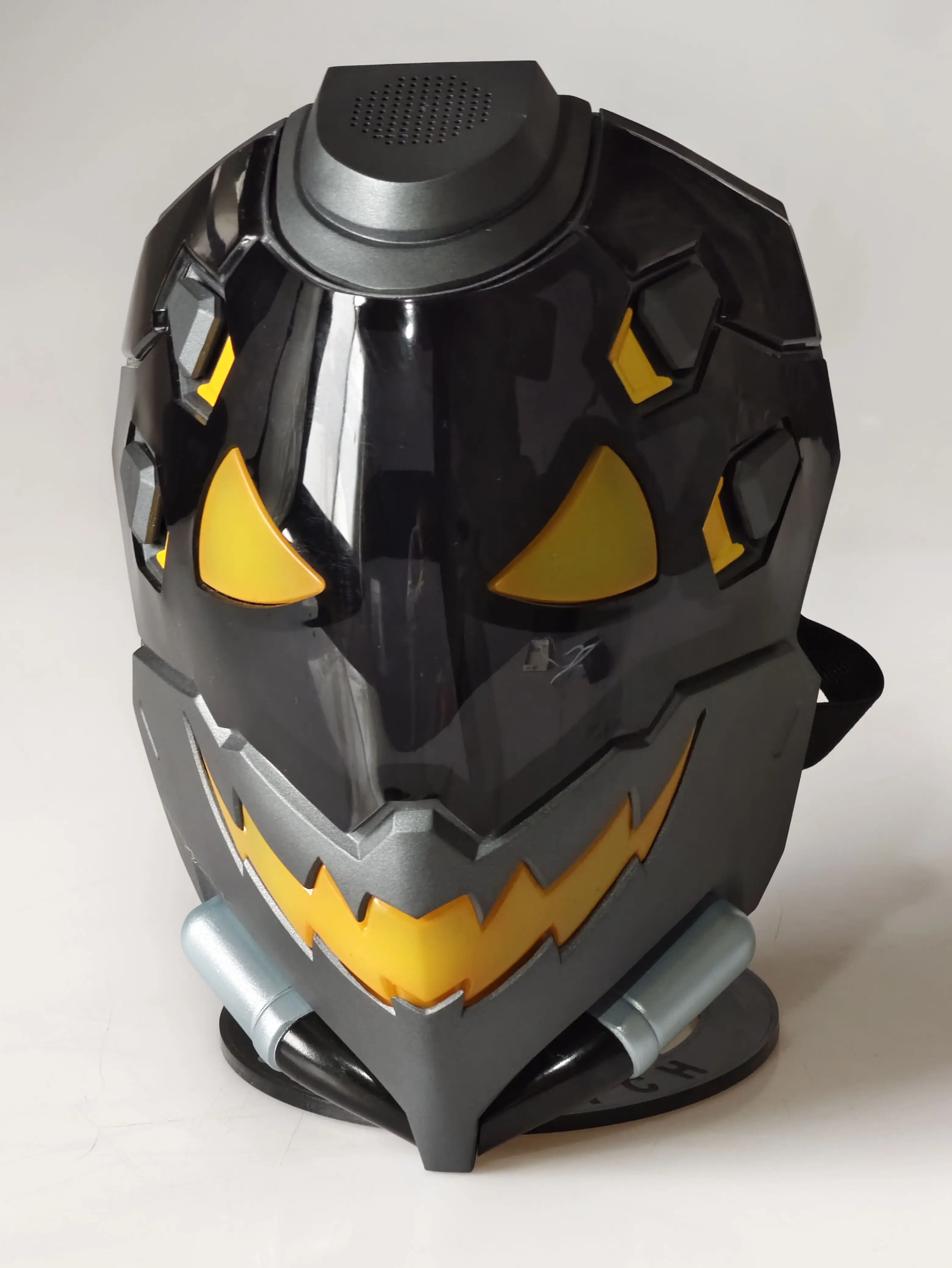 Overwatch Cosplay Halloween kask Arylic Ana Amari świecąca maska skóra dzierzb maska z lampką LED FRP Ana Amar maska ducha rekwizyty