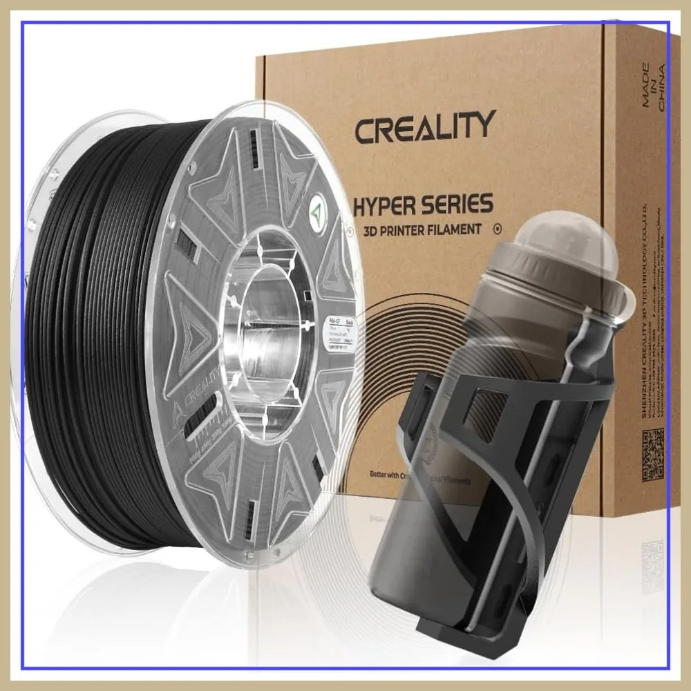 

Carbon Fiber Nylon Filament 1.75mm 1KG, PA6-CF 3D Printer Material, High Strength Heat Resistant Low Warp for Functional Parts