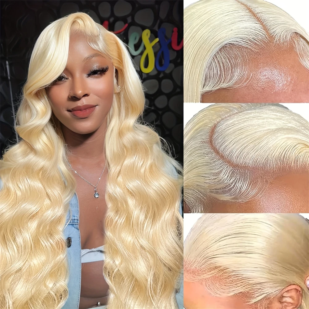 

13x4 13x6 Hd Lace Frontal Wigs Human Hair Wigs Glueless Wig PrePlucked Honey Colored Blonde Lace Front Wig 32 34 Inch Body Wave