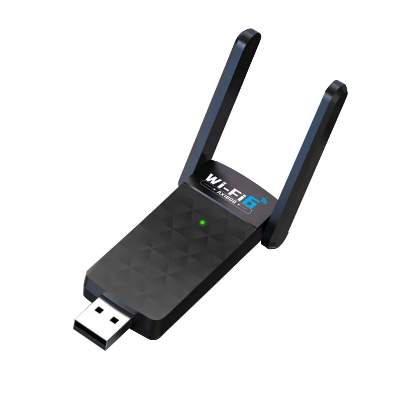 

Wifi 6 AX1800Mbps Wireless Network Cards Blue Tooth 5.3 Dual Band Usb Wifi Adapter for Desktop Laptop PC