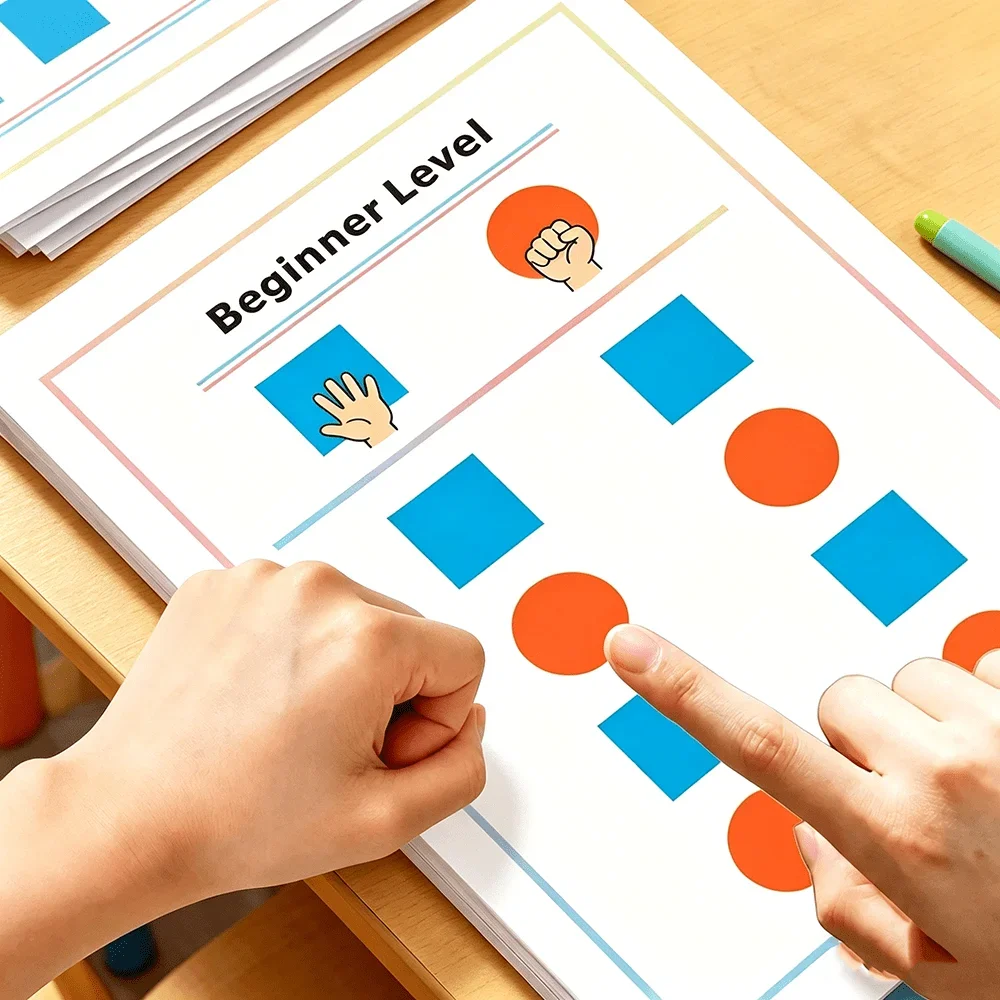 Preschool Fine Motor Training Workbook 32 Pages Hand-Eye Coordination Visual Focus Early Learning Practice Guide