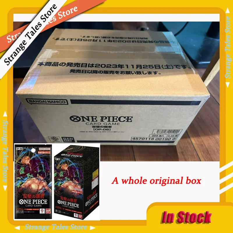 

Цельная TCG OP06 Bandai Booster Box, японская герметичная игровая карточная коробка, оригинальная коллекция Luffy Wings of The Captain, OPCG Toys
