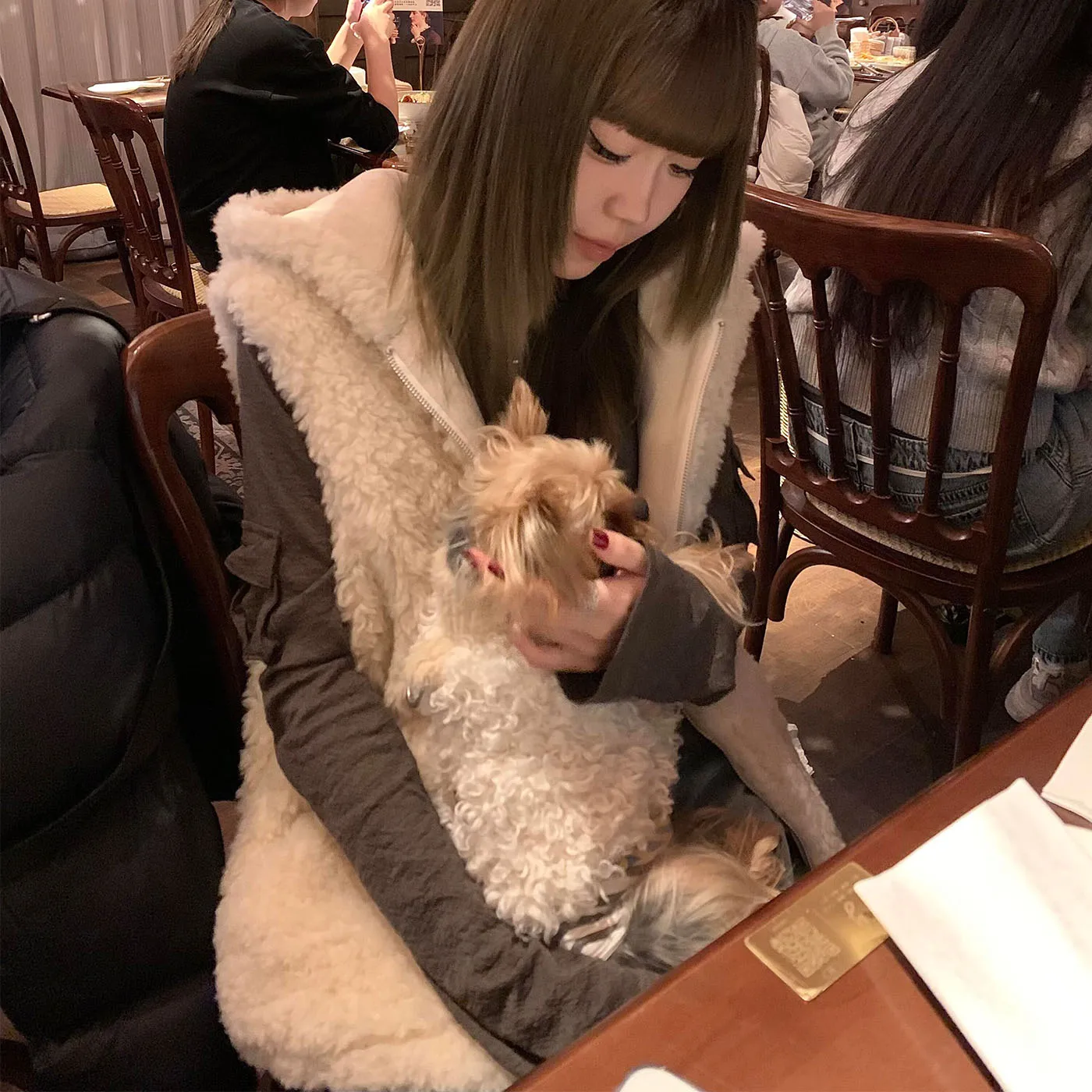 Autumn Winter Eco-Friendly Lamb Fur Vest Women Outerwear New Style Hooded Integrated Leather Fur Vest Jacket Top