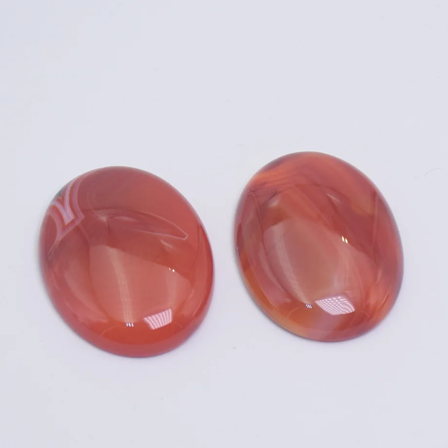 Oval Natural Gem Stone Flat Cabochon Crystals Beads Flatbacks Base 30x40mm for DIY Jewelry Making Findings