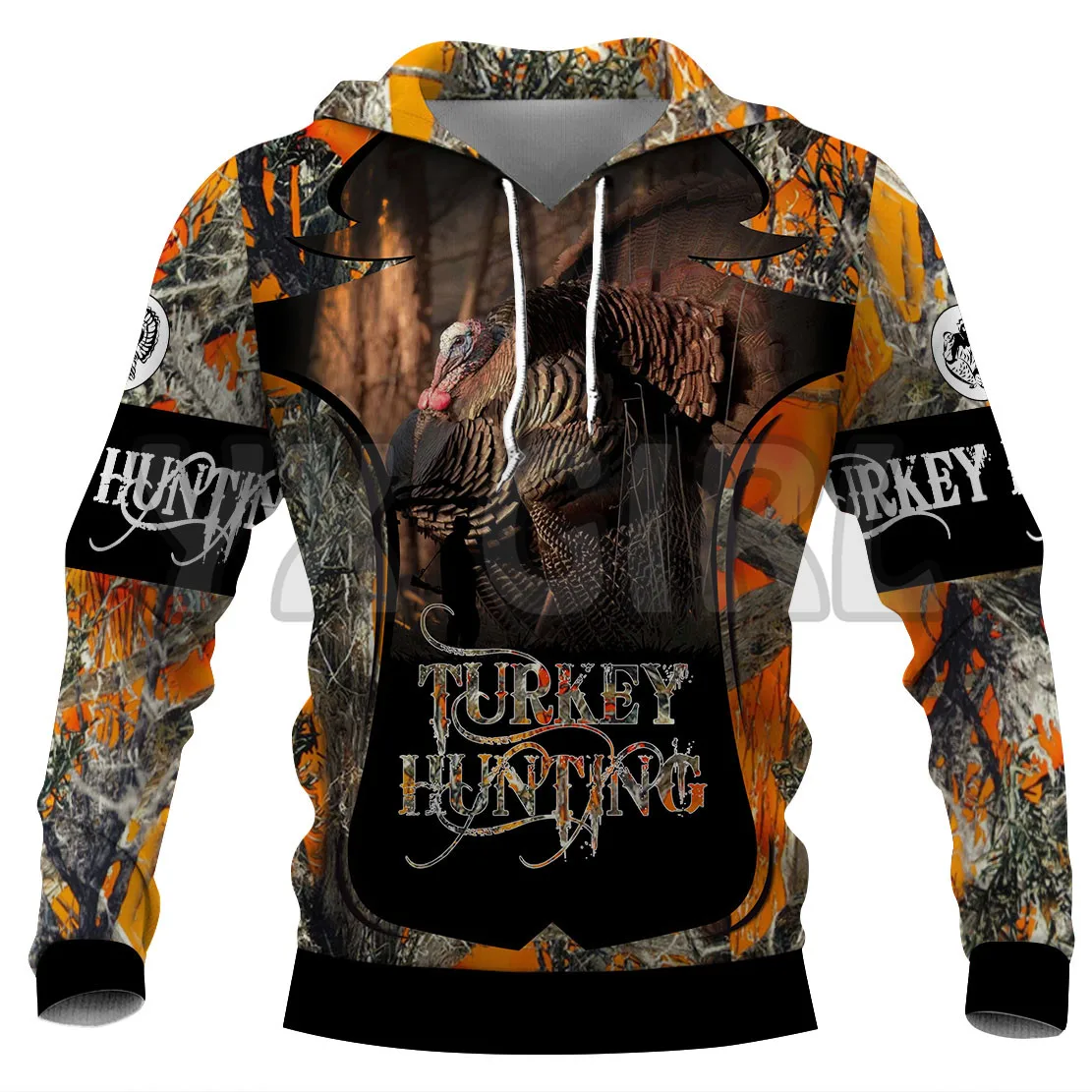 

Turkey Hunting 3D Printed Hoodies Unisex Pullovers Funny Dog Hoodie Casual Street Tracksuit