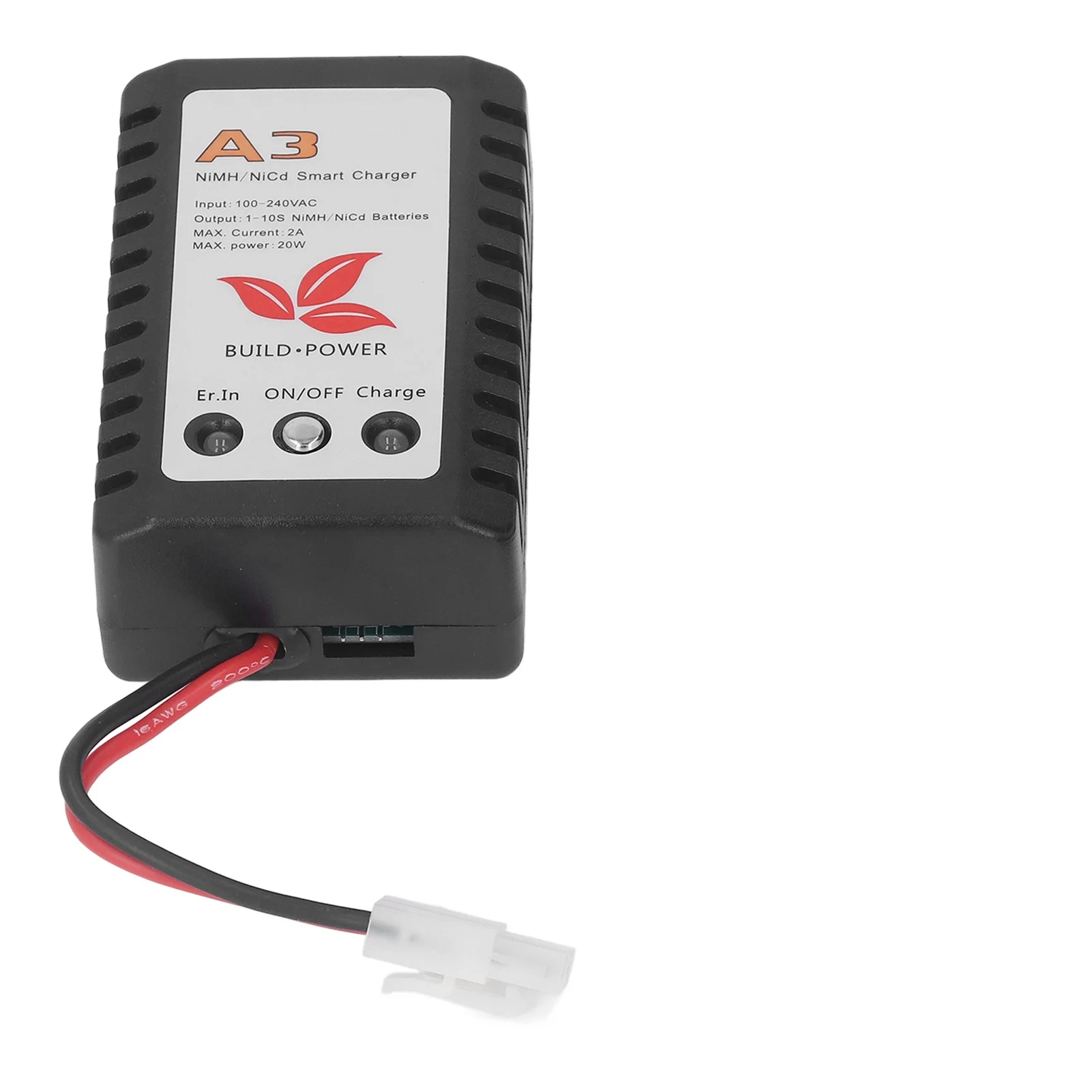 

20W Smart Battery Charger with LED Indicator for 6V 7.2V 8.4V 9.6V NiMH NiCd Cell Pack AC 110‑240V