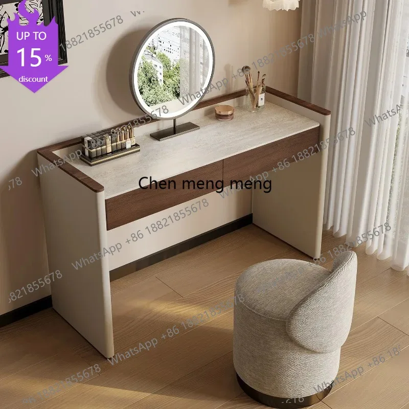 

D132 Aesthetic Organizer Dressing Table Minimal Desings Metal Luxury Wooden Dressers Mirror Storage Comoda Pra QuartoSalon