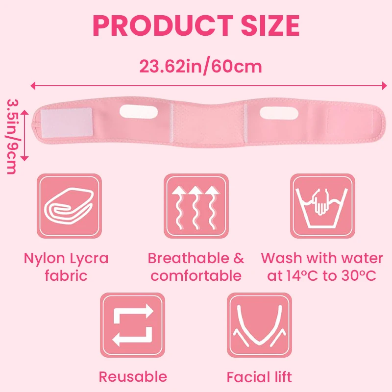النساء الوجه التخسيس ضمادة حزام الوجه الجمال العناية بالبشرة شد الوجه الفرقة الخامس خط المشكل الذقن الخد رفع تحسين الذقن المزدوجة #6