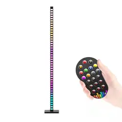 High Quality 1.2M 4FT BT Smart LED RGB Atmospheres Light App Control Floor Rhythm Light for TV Computer