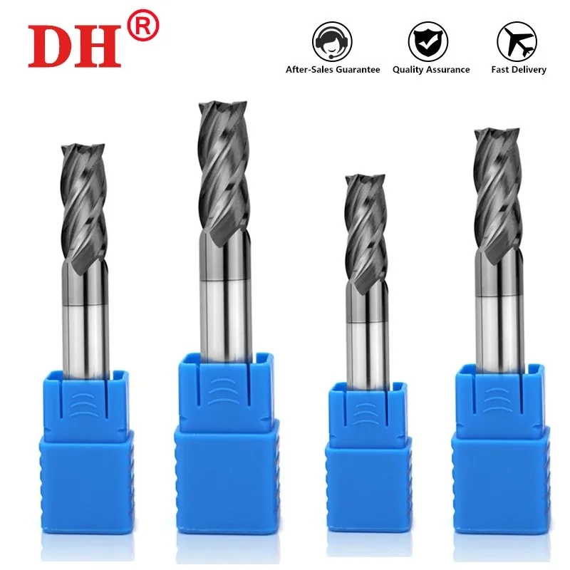 Milling cutter HRC50 end milling alloy tungsten steel CNC machining wholesale top grade milling machine steel woodworking tools