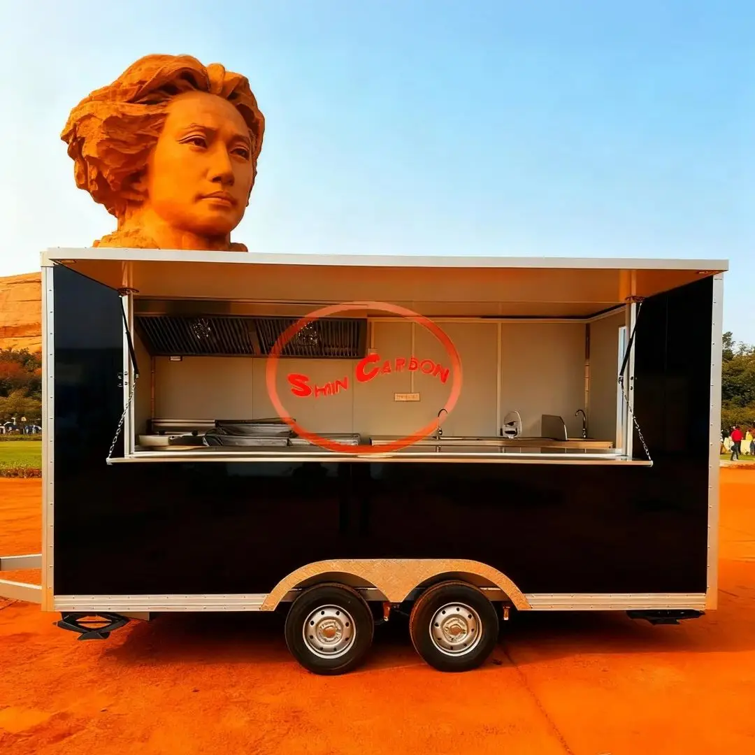 

Towable Snack Cart Portable Mobile Outdoor Food Vendor for Campsites & Picnic Areas Entrepreneurial Commercial Camping Equipment