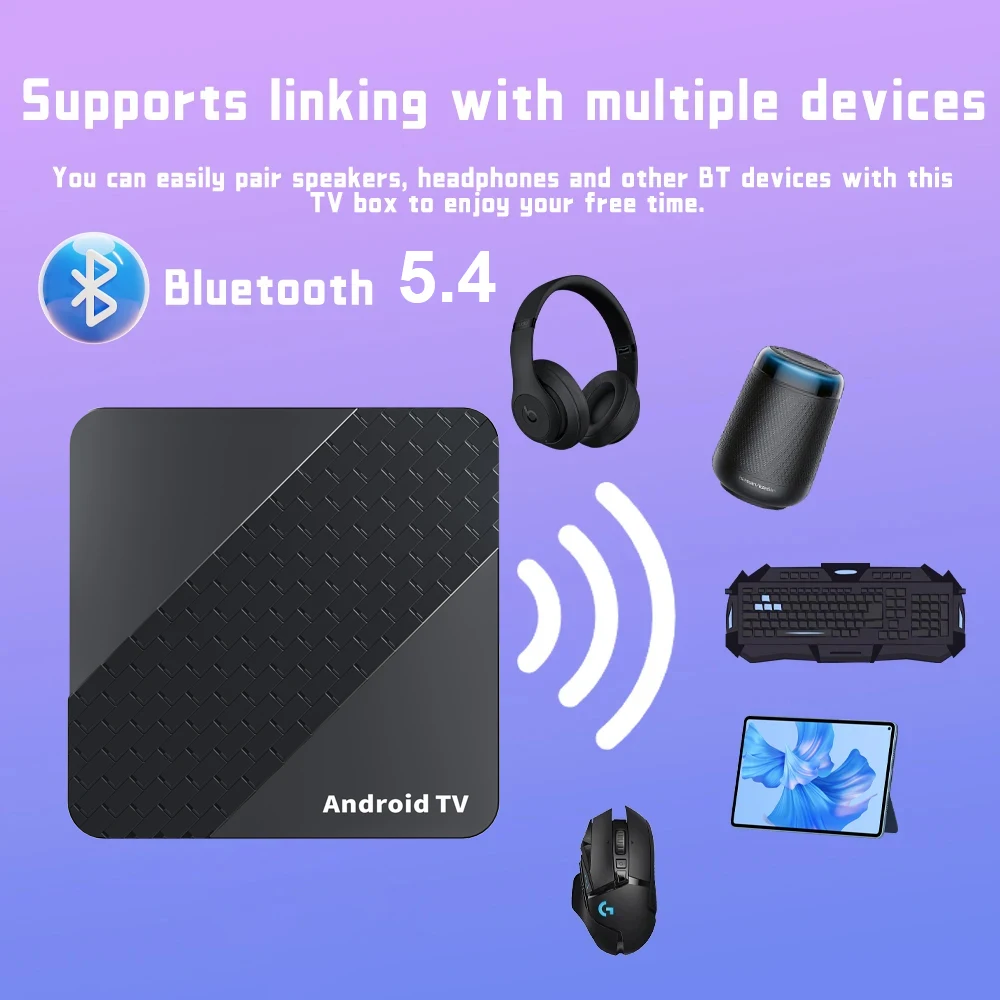X10 RK3518 Android 14 Smart TV Box Bluetooth 5.4 Ram 4GB 8GB Rom 64GB 128GB Wifi6 Dual Wifi 5G 8K Google Assistant Media Player