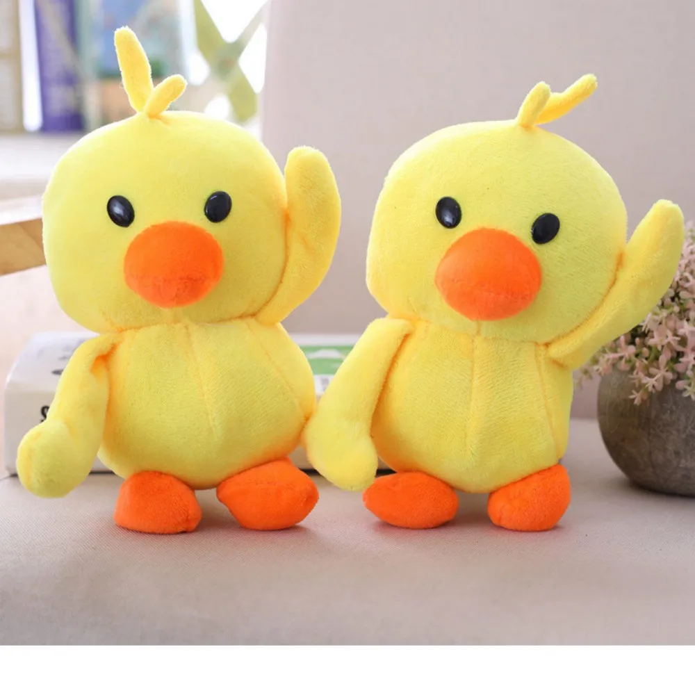 10-28cm Plush Dancing duck Soft Toys Ducks Doll Plush Toy Korean Netred Wearing Hyaluronic Acid Little Yellow Duck Doll Ducks