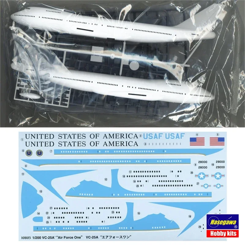 Hasegawa Assembled Aircraft Model Kit 10852 VC-25A Air Force One 2022 1/200