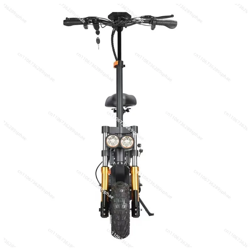 Portable 800W48V lithium battery folding adult with seat long battery life electric scooter view 5