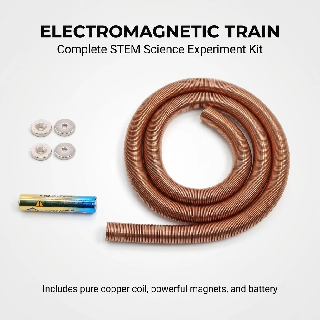 Modelo de Experimento Físico de Tren Magnético, Herramienta de Enseñanza de Ciencias de la Energía Electromagnética para el Aprendizaje y la Educación en el Aula