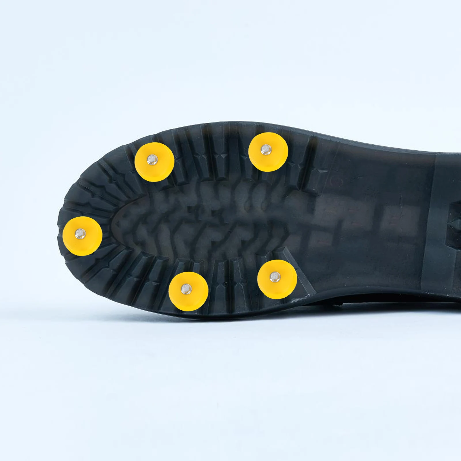 

100pcs Ice Cleat Spikes Yellow Non Slip Shoes Crampons Heavy Duty Traction Outdoor Camping Hiking Accessories Anti Slip Spikes