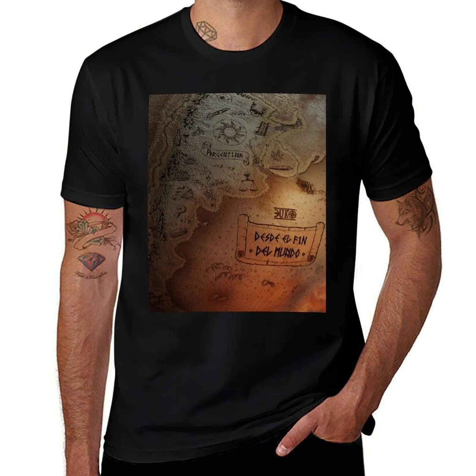 DUKI - DESDE EL FIN DEL MUNDO ALBUM T-Shirt anime t shirts for man T-Shirt