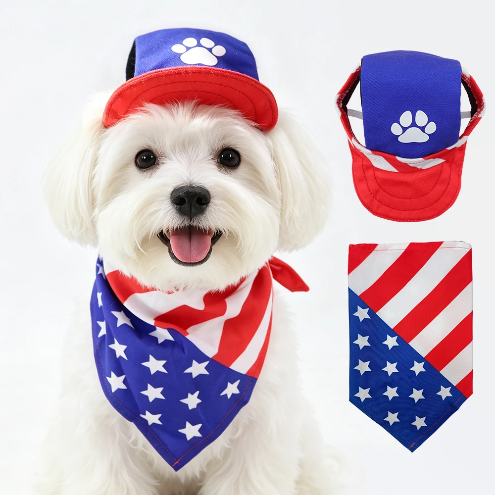 Gorro y pañuelo ajustable para perros pequeños – Estilo canino - imagen 2
