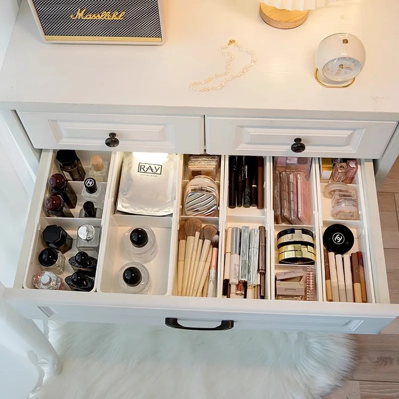 Drawer Divider Storage Box Built-in Partition Retractable Makeup Lipstick Organizer Dressing Table Deep Cabinet Divider Dormitor