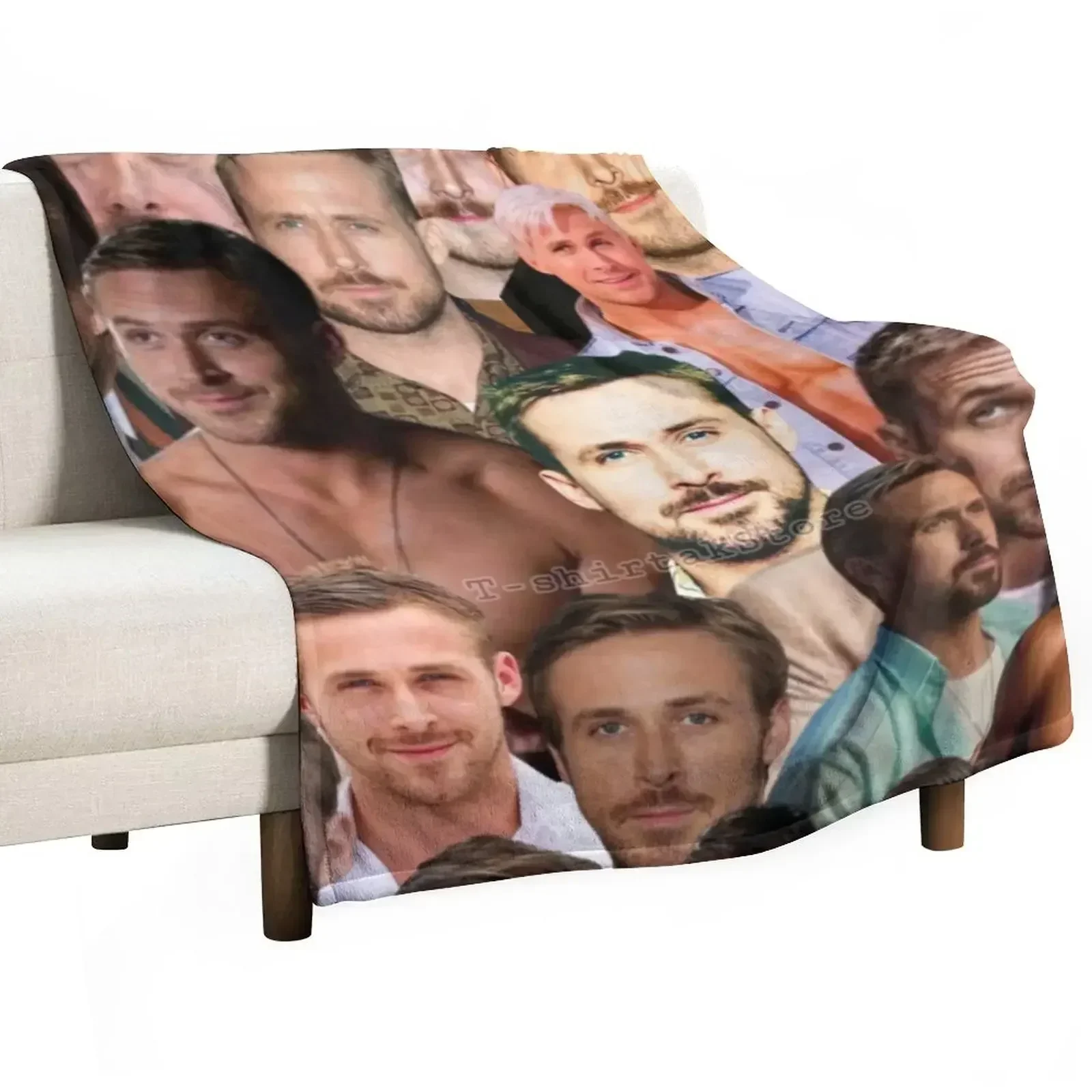 

Ryan Gosling Photo Collage Throw Blanket Sleeping Bag Sofa Quilt Designers Blankets