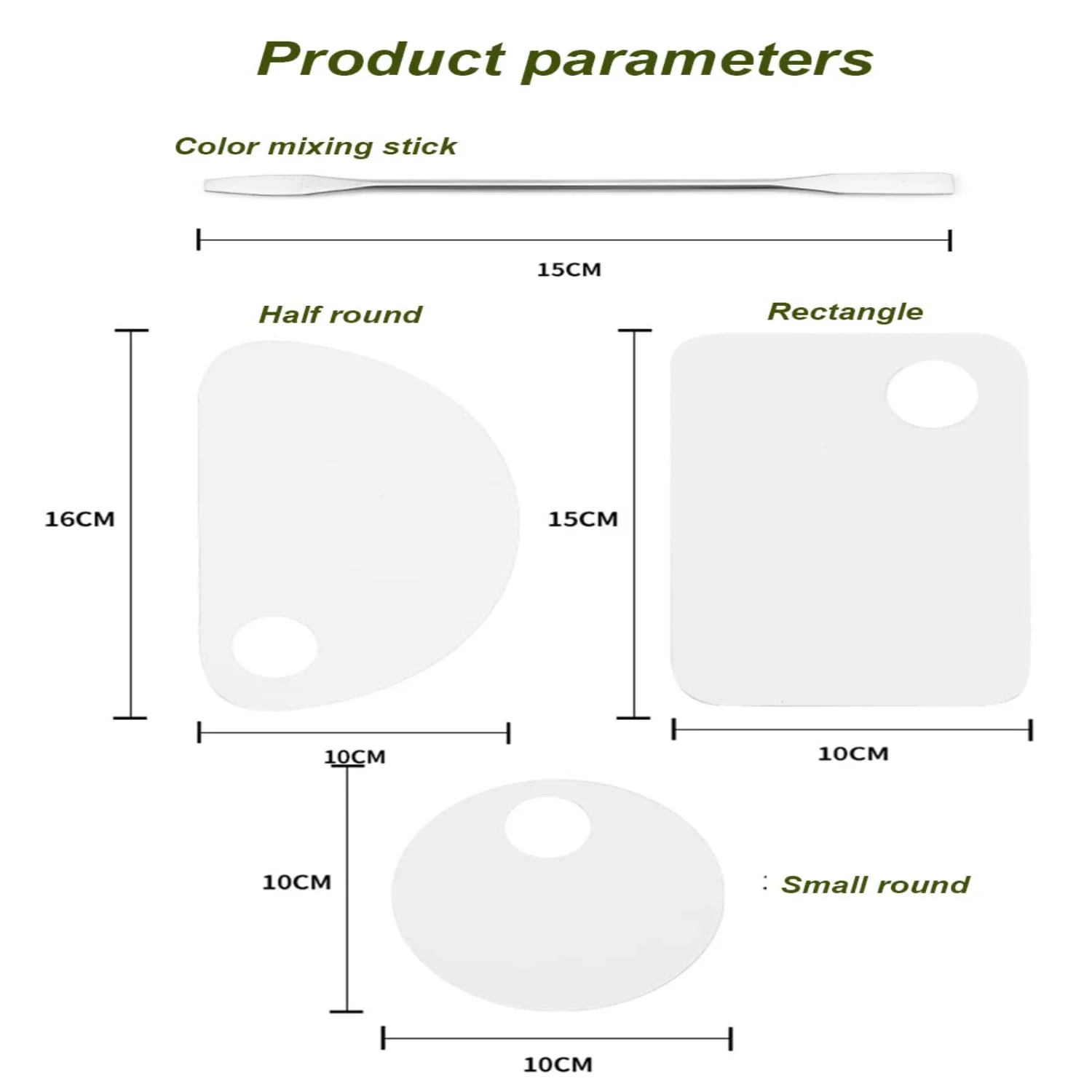 Mühelos atemberaubende professionelle Make-up-Paletten aus Acryl mit praktischem Schaberwerkzeug – perfekt für Enthusiasten und Handwerker