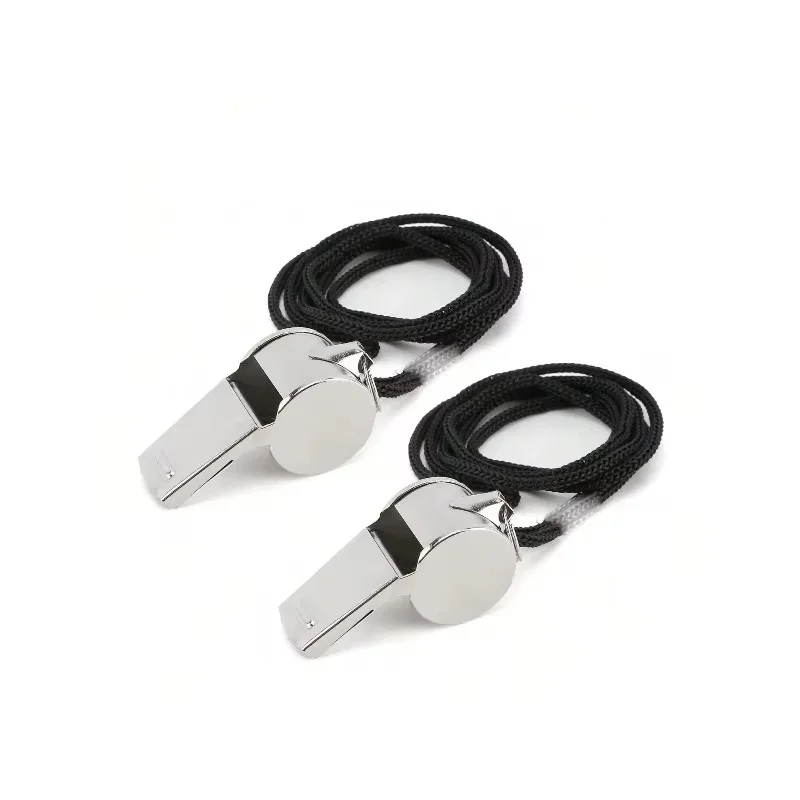 1-5Pcs Stainless Steel Metal Whistles, Professional Football Basketball Sports Referee Training Whistle