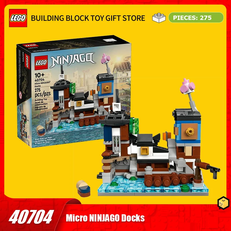 

Lego Block Puzzle Box Series 40704, мини-головоломка ниндзя, детская игрушка в подарок