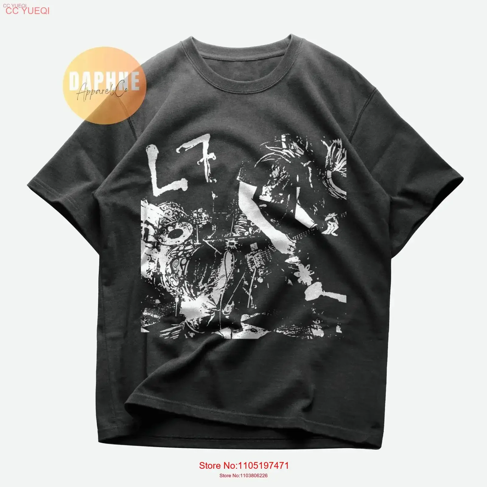 L7 محدودة تي شيرت سوزي غاردنر دونيتا سباركس جنيفر فينش ديميترا بلاكاس 80s 90s موسيقى الروك الفرقة قسط القطن خمر #1