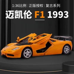 1:36 F1 1993 Alloy Racing Car Model Diecast Metal Toy Sports Car Model High Simulation Collection Kids Gift