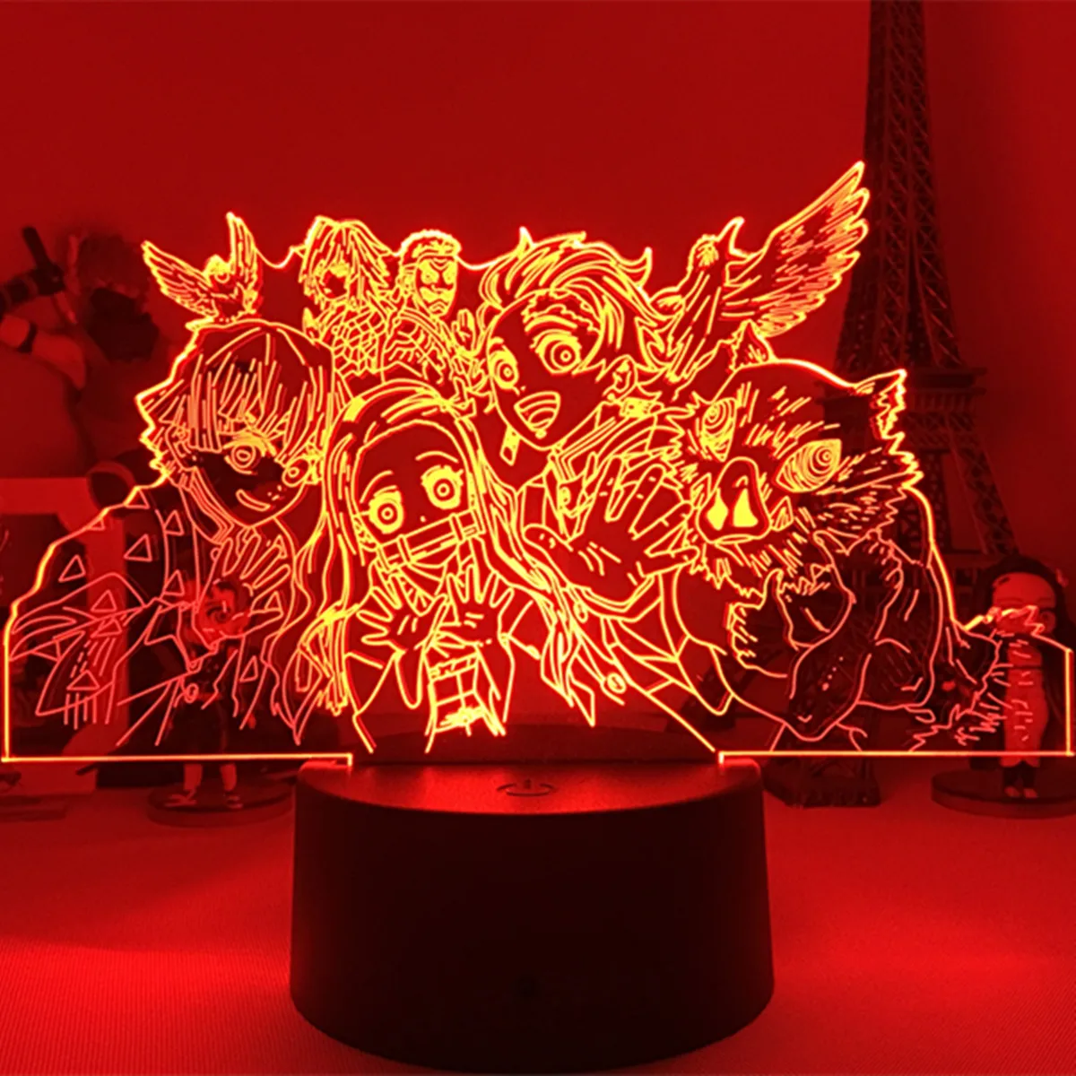 Manga 3d Light Kimetsu No Yaiba for Bedroom Decor Night Light Birthday Gift Table Lamp Anime Demon Slayer Mitsuri Kanroji Figure