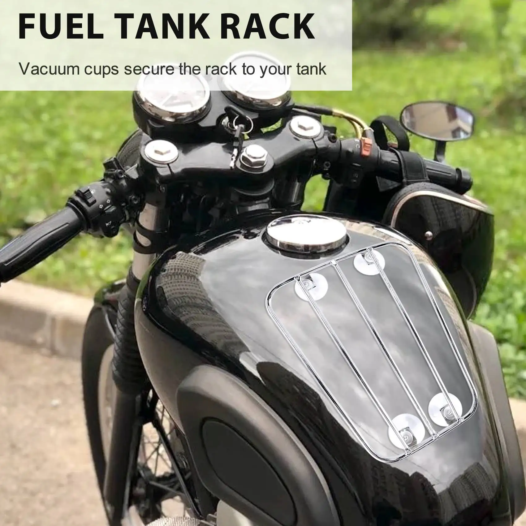 Aero Parcel Rack Fuel Tank Rack Suction Cup Luggage Rack Fuel Tank Rack For All Bikes With A Sufficient Tank Surface