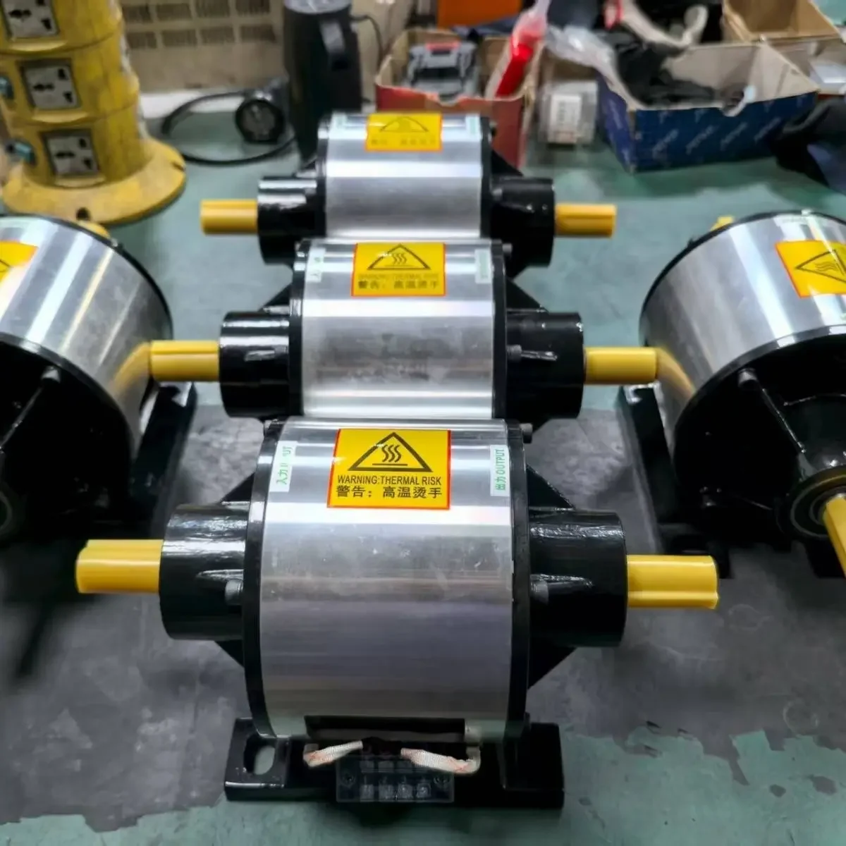 

Double shaft electromagnetic clutch brake assembly