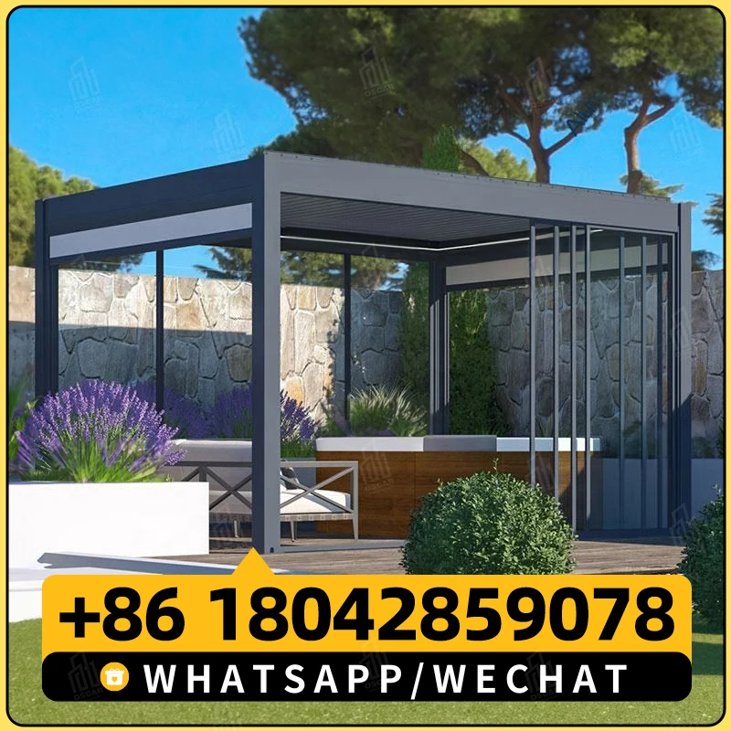 Outdoor Aluminum Pergola pergolas And Gazebos Outdoor Chinese Style Aluminum alloy pavilion