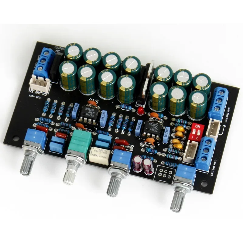 SOTAMIA JJRC5532 OP AMP Preamp Amplifier, papan nada Treble Mid Bass kontrol Volume Tone Preamplifier untuk Amplifier Speaker