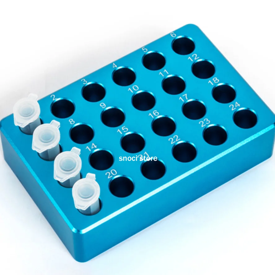 Low Temperature Metal Ice Box Laboratory PCR Centrifuge Tube Rack Pre-cooled Metal Plate 0.2/1.5ml/15ml/50ml