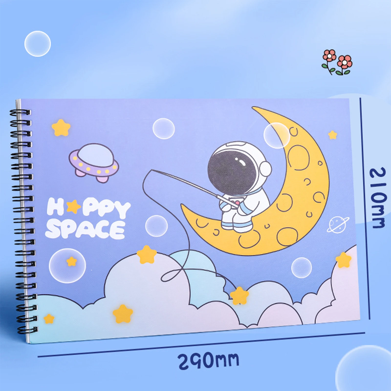 Cute A4 Drawing cartoon Notebooks for students stickers Children\'s picture book for art sketching School Supplies Stationery