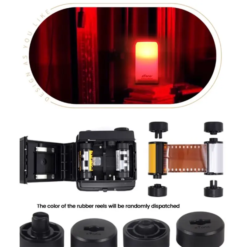 ABGI-Lichtdichter Design-Filmadapter, sicher für 135 mm auf 120 mm, ABS-Konverter, 1 Set (Farbe der Filmrolle zufällig ausgewähl – Detail 5